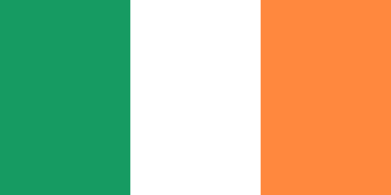 Ireland flag representing Irish education system and prestigious universities